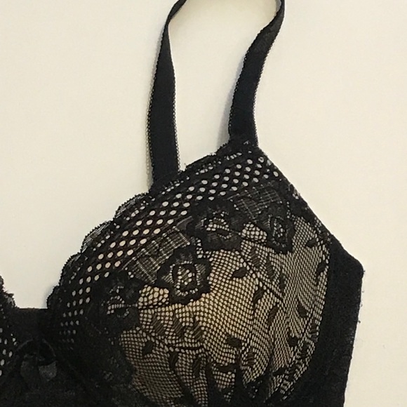 ❤️Paramour Black / Cream Bra 38D❤️ - Picture 2 of 13